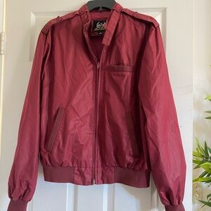 Maroon polo jacket